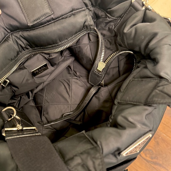 PRADA - Bomber Convertible Tote Quilted Tessuto - Picture 13 of 14